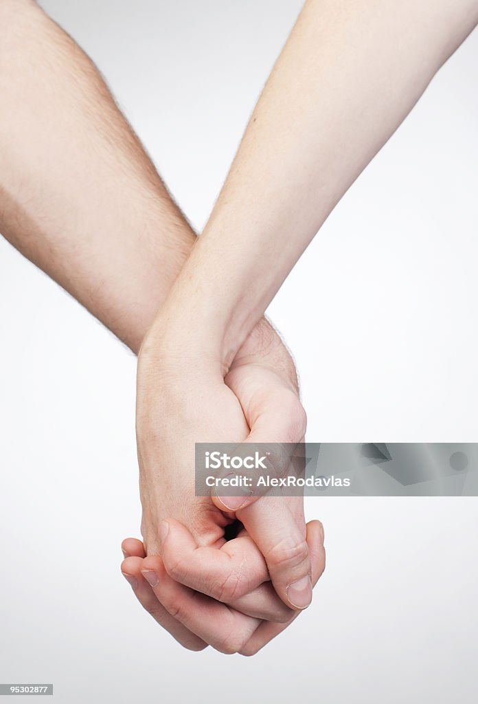 Mano tenendo - Foto stock royalty-free di Concatenato