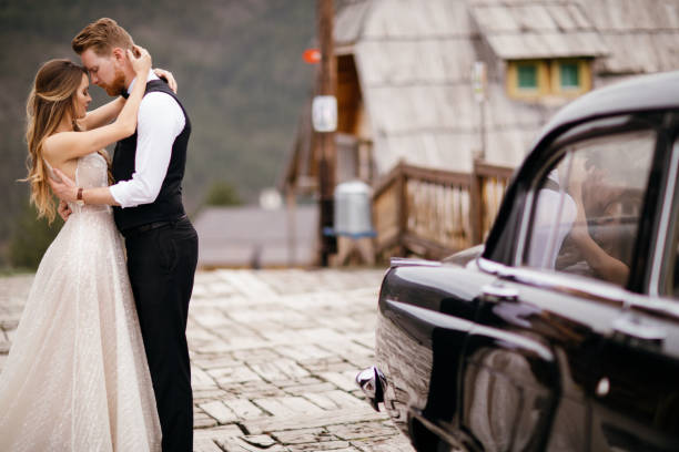 istock Beautiful wedding couple outdoors 953033498