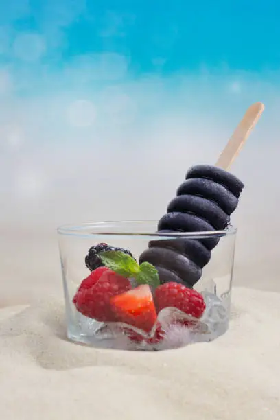 Photo of Trendy black charcoal ice cream popsicles