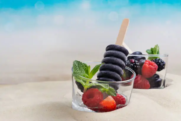 Photo of Trendy black charcoal ice cream popsicles
