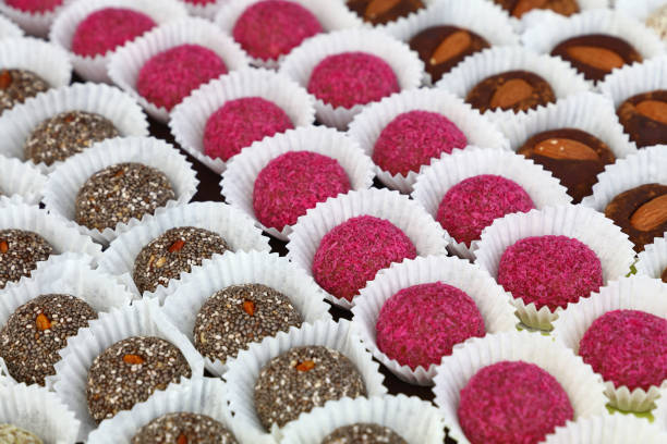istock Close up assorted candy cookies in bakery shop 953036810