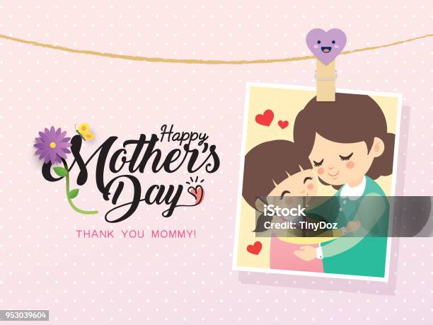 Mothers Day20181 Stock Illustration - Download Image Now - Mother's Day, Backgrounds, Photograph