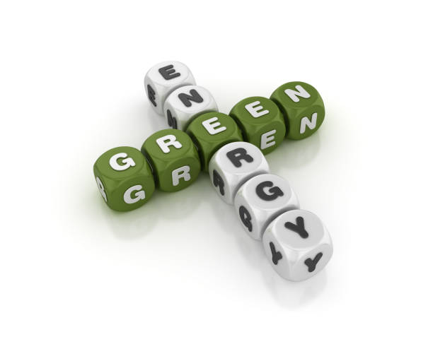 istock Green Energy Concept Crossword - 3D Rendering 953053398