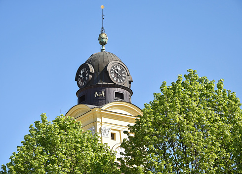 Tower of the Great Church in Debrecen city