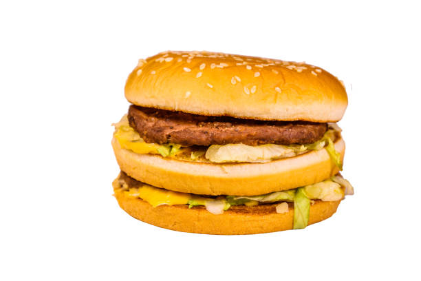 istock Fresh hamburger isolated on the white background 953053574