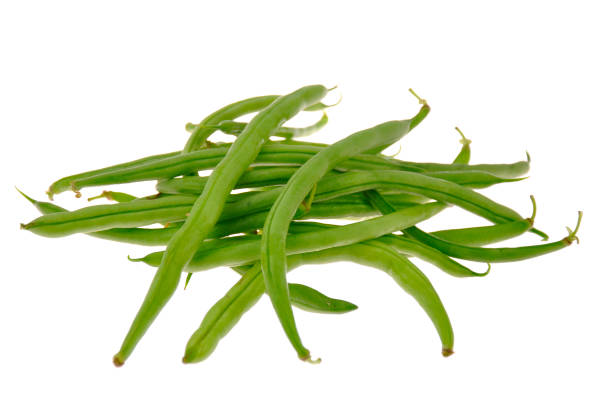 istock Green beans isolated on white background 953058052