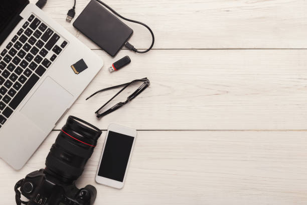 istock Diverse personal equipment for photographer 953061262