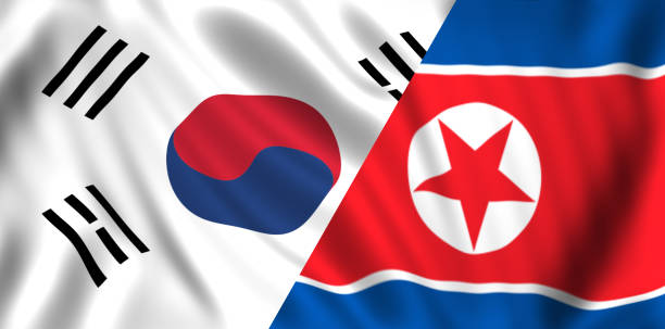istock north korean and south korean flag 953061558