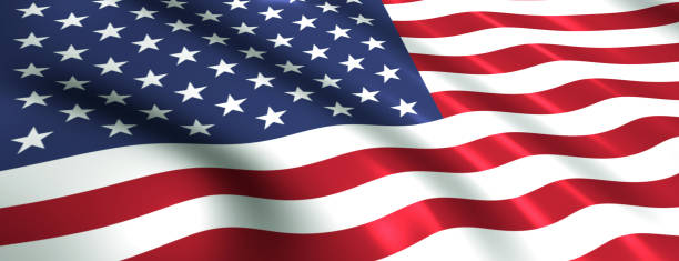 us-flaggen-symbol der usa - waving stock-fotos und bilder