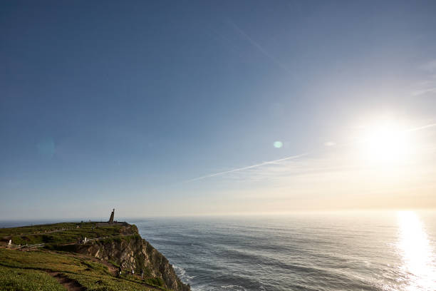 istock Exploring Portugal. Cabo da Roca ocean and mountains view landscape, authentic capture, wanderlust concept. 953069572