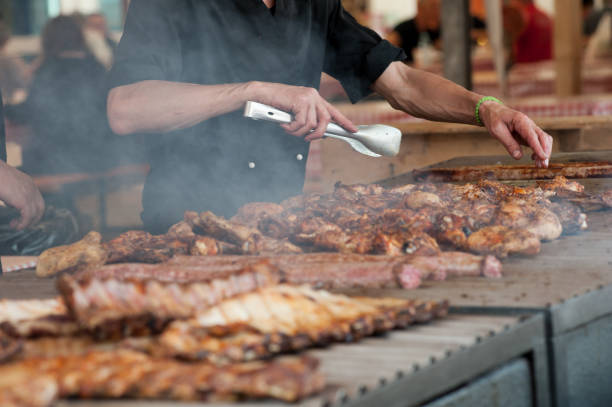 istock Preparing meat and chicken barbecue outdoor 953074278