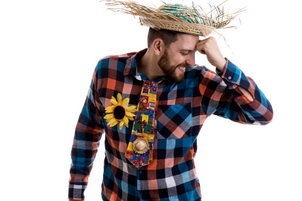 istock Man prepared for the Brazilian Junina Party 953074492