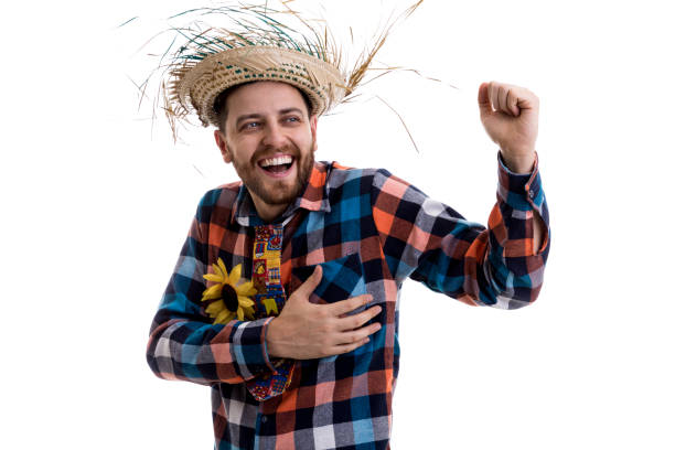 istock Man prepared for the Brazilian Junina Party 953074502