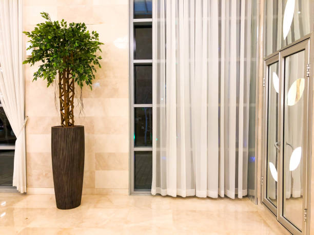 istock Hallway office building lobby area. Office building modern design interior 953077164