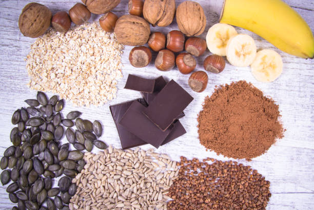 istock Products containing magnesium. Healthy food. 953079142