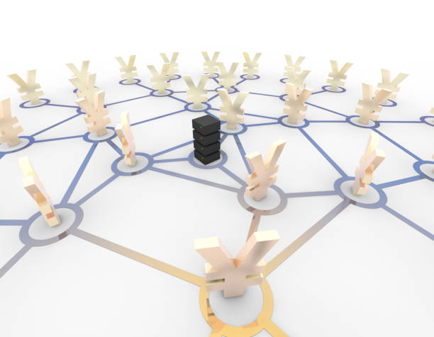 istock Network Connection, Internet Communication, Internet Finance, RMB Symbols 953081406