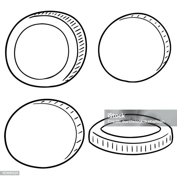 Coins Stock Illustration - Download Image Now - Coin, Drawing - Activity, Cartoon