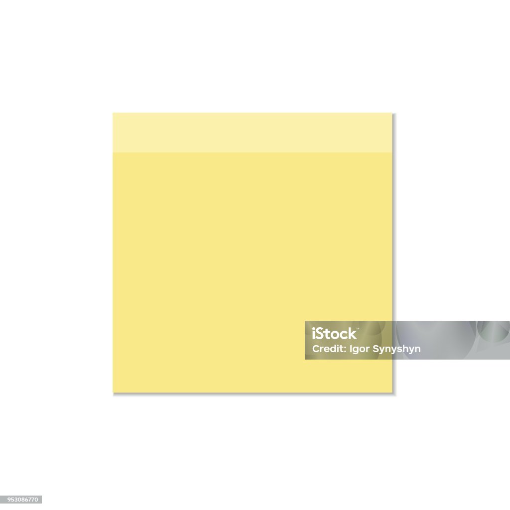 Post Note Regular Note Post Vector Curled Paper Post Note Stock Illustration - Download ...