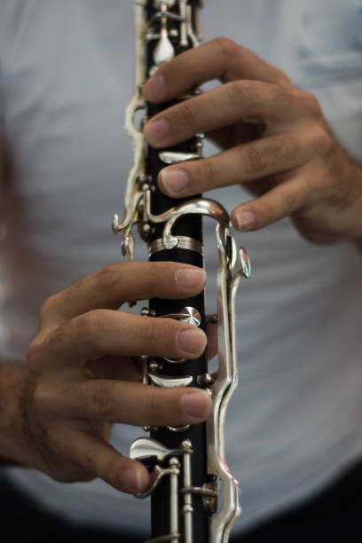 istock Male musician playing clarine 953087214