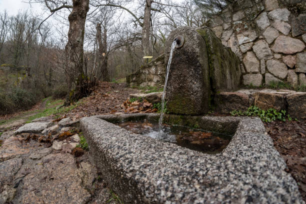 istock Water fountain, made of granite 953087458