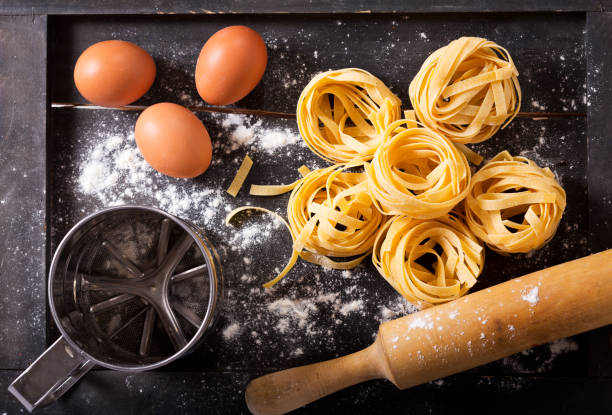 istock fresh pasta with ingredients for cooking 953087912