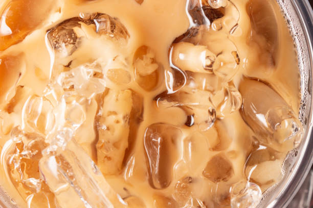 istock Top view of ice coffee 953090416