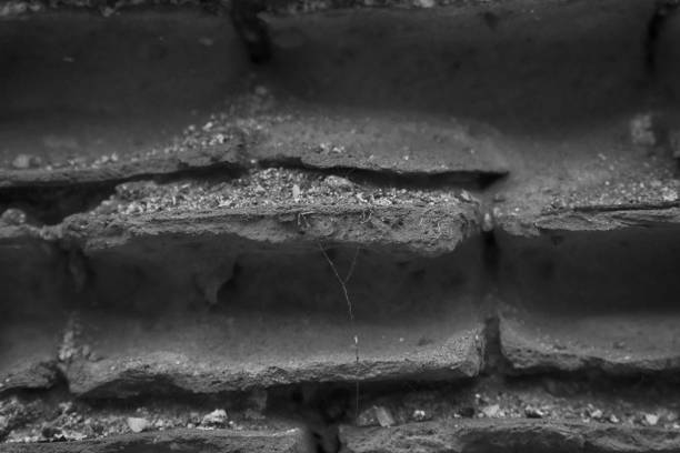istock Old monochrome brick wall, stone background or rock surface - good for web site or mobile devices 953092482