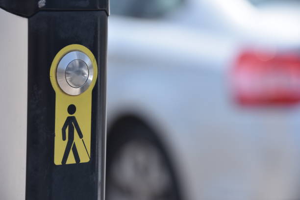 istock button IN A Pedestrian crossing For the blind 953094658