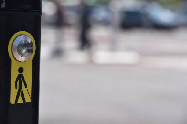 istock button IN A Pedestrian crossing For the blind 953094788