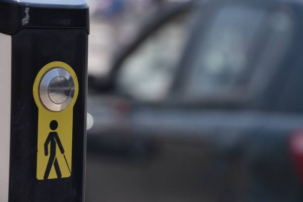 istock button IN A Pedestrian crossing For the blind 953094794