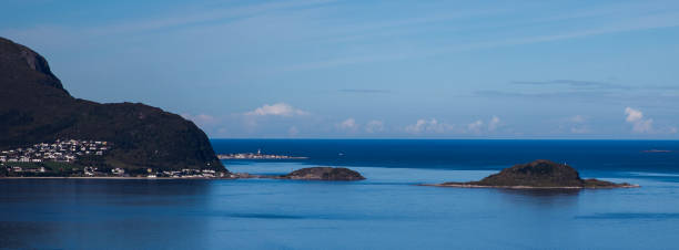 Coast outside Aalesund stock photo