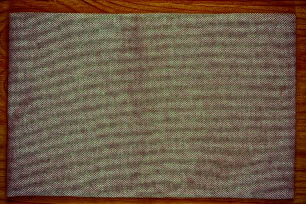 istock Linen fabric surface for mock-up or designer use, book cover sample, swatch 953110270
