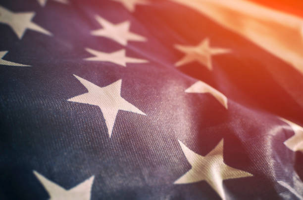 American flag stock photo