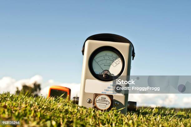 Analog Powermeter Stock Photo - Download Image Now - Yard - Grounds, Accuracy, Agricultural Field