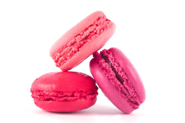 istock composition of three raspberry, tasty biscuit cakes on white background closeup 953140084