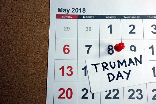Truman Day date marked on 2018 calendar