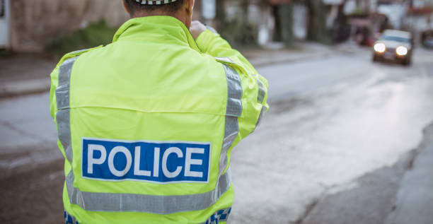 istock Police traffic warden working 953147246