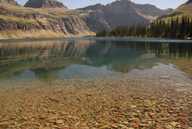 lake in utah at dusk