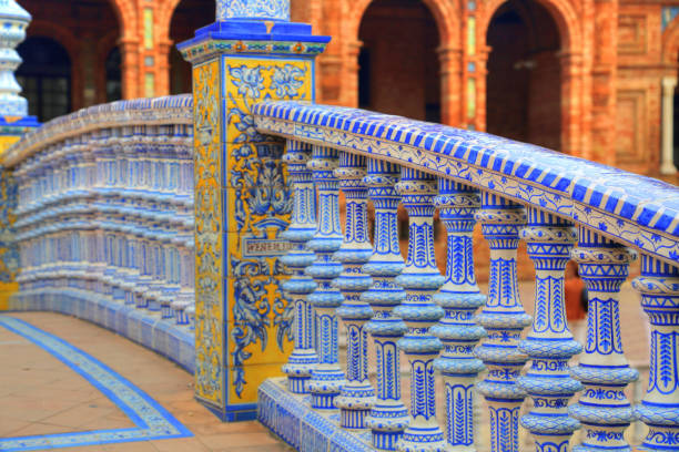 istock Plaza de Espana, Seville, Architectural details and ornaments 953149038