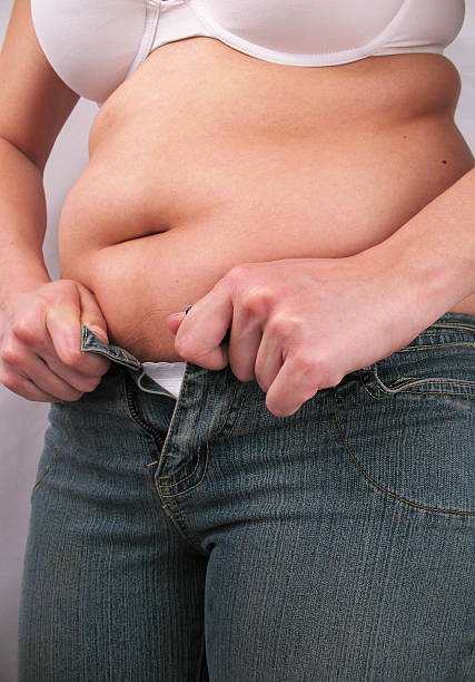 これらのジーンズはありませんフィットれました。 - abdomen too small jeans overweight ストックフォトと画像