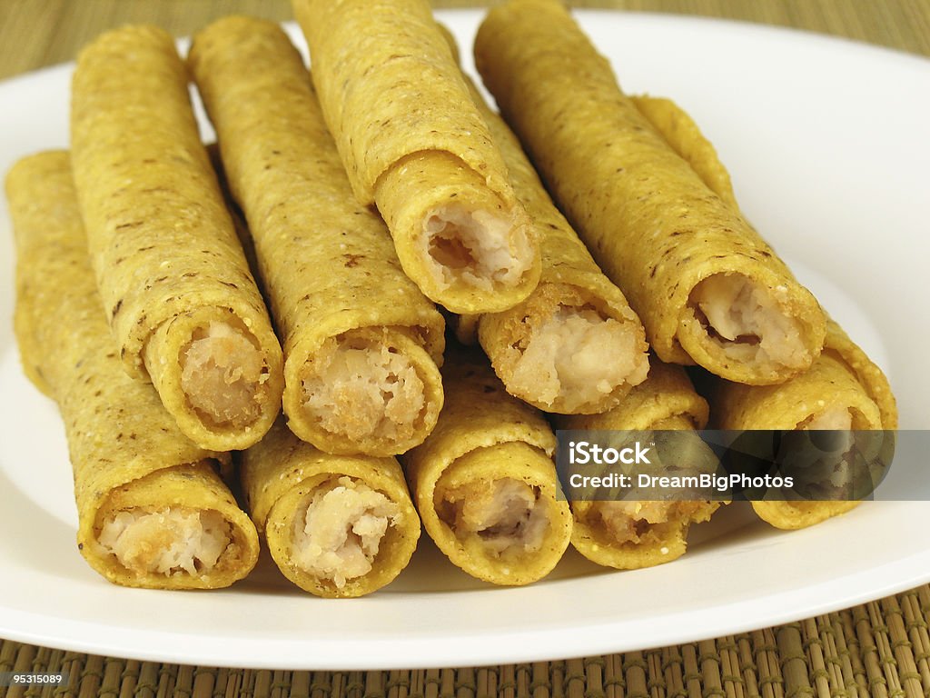 Taquitos 1  Chicken Meat Stock Photo