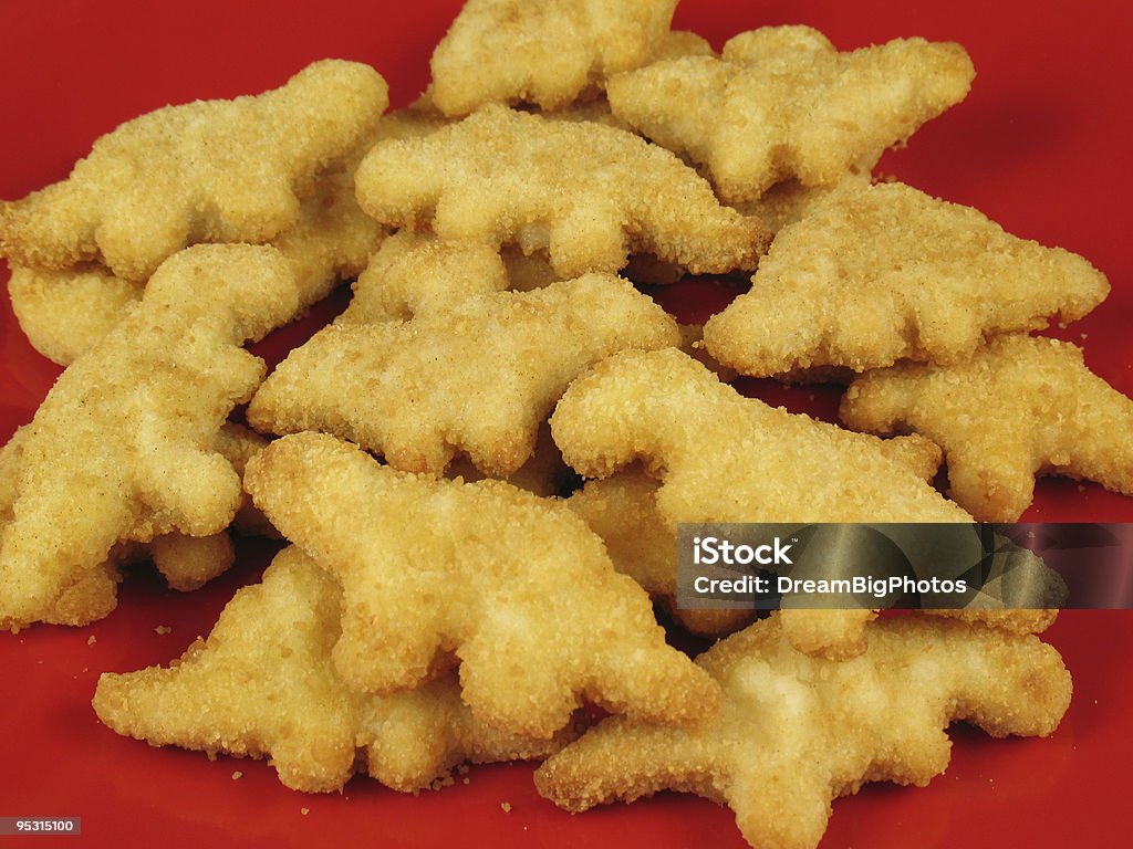 Dinosauro Nuggets 3 - Foto stock royalty-free di Bocconcino di pollo