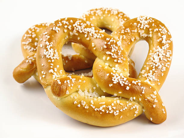 Two Soft Pretzels  chewy photos stock pictures, royalty-free photos & images