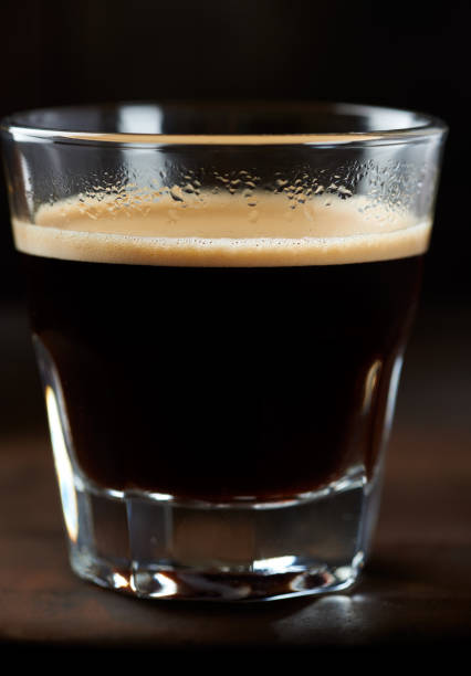 istock Glass of Espresso on dark background. 953152502