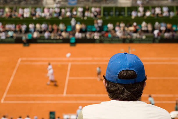 Audience at tennis match  incidental people photos stock pictures, royalty-free photos & images