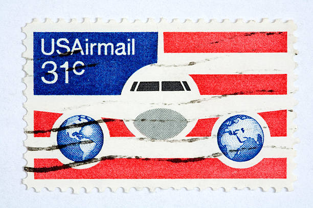 istock Close up of american post stamp 95315280