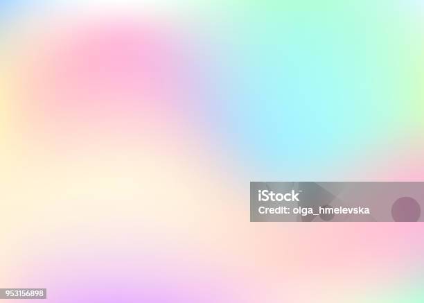 Sfondo Astratto Olografico - Immagini vettoriali stock e altre immagini di Sfumatura di colore - Sfumatura di colore, Sfondi, Ologramma