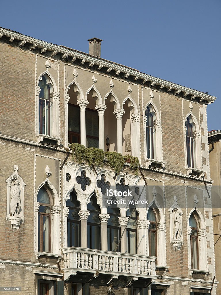 Wenecja-wspaniałe zabytkowe budynku na Canal Grande - Zbiór zdjęć royalty-free (Architektura)