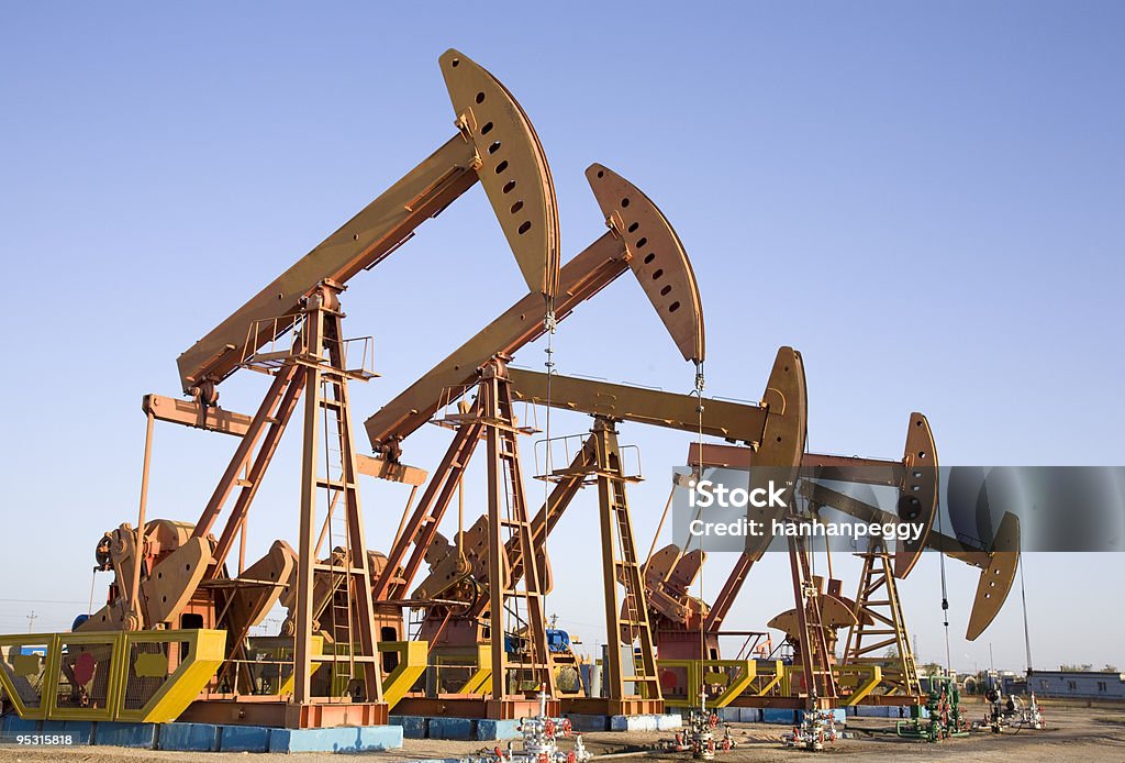oil field - Lizenzfrei Erdölpumpe Stock-Foto