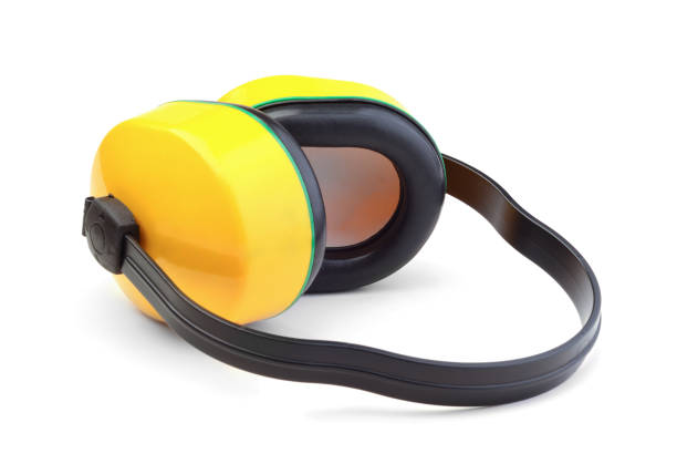 istock Industrial headphones isolated on white background 953160188